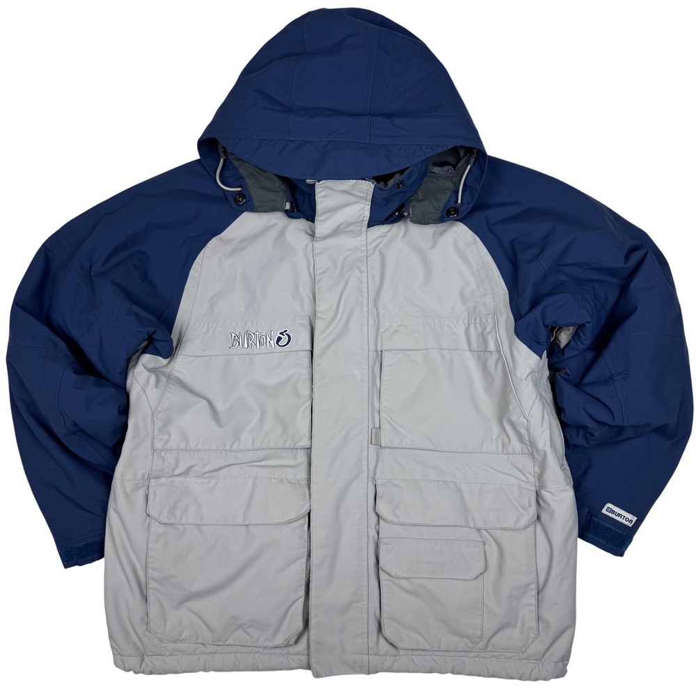 Burton Snowboard Jacket Hooded Kids Youth Large Pockets Ski Outerwear Two Tone‎